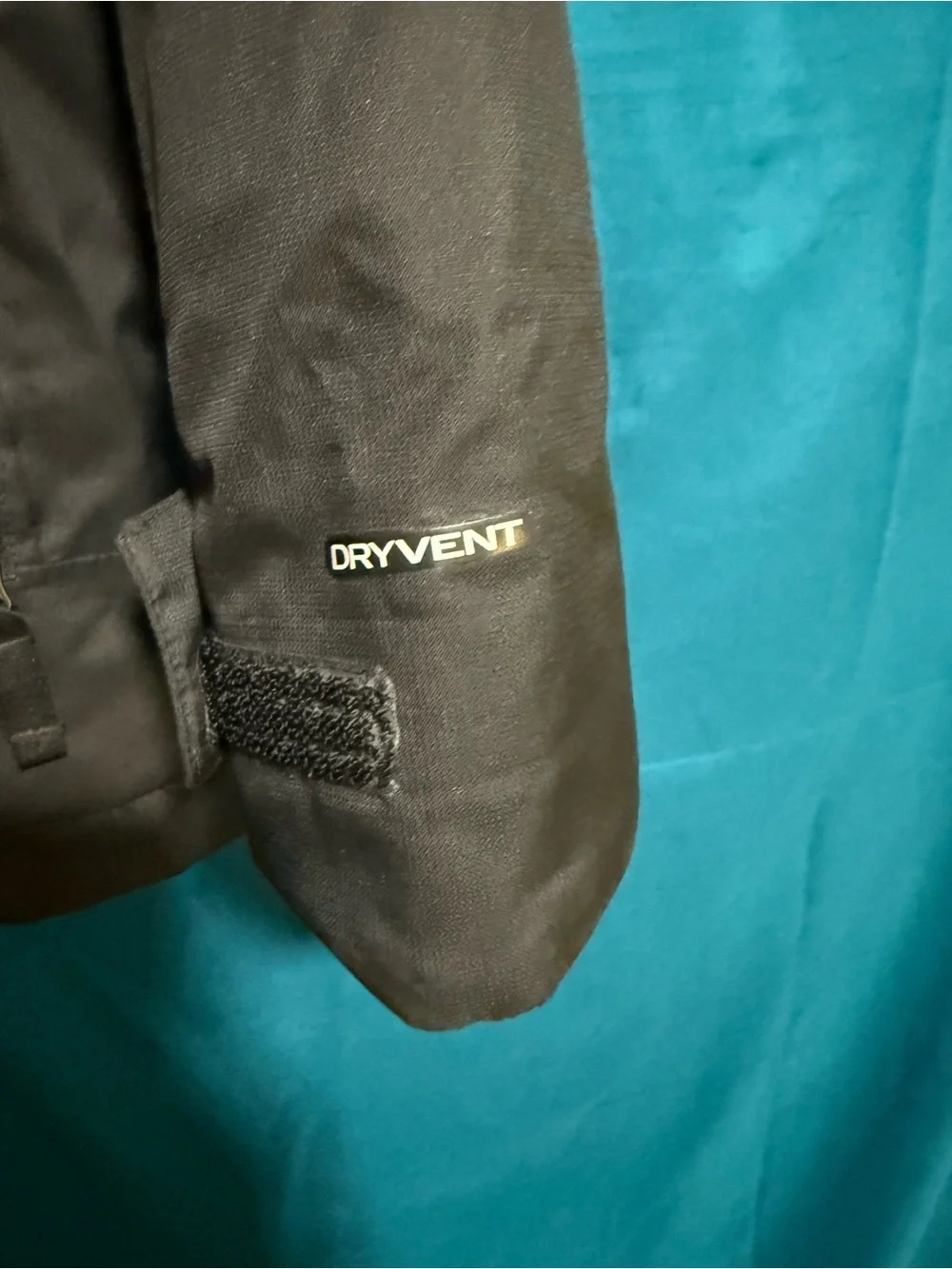 The North Face Kids Black Hooded Shell Jacket with White Logo